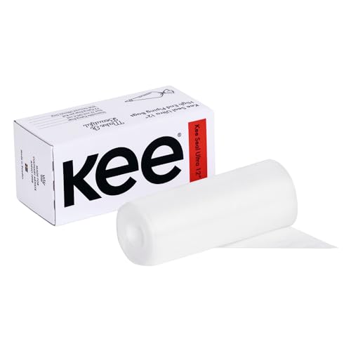 Kee Seel Ultra Disposable Pastry Bags, Piping Bag with Textured Non Slip Outer Surface, Smooth-Flow Interior, Easy Tear Perforation, Convenient Dispenser Box, 12-Inch, Clear - 72 Pack
