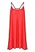 FUNOC® Women's Summer Casual Sleeveless Evening Party Beach Dress Short Mini Dress, Coral, Small