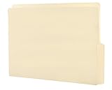 Smead End Tab File Folder, Shelf-Master Reinforced 1/2-Cut Tab Bottom Position, Letter Size, Manila, 100 per Box (24128)