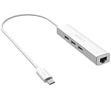 Host OTG Cable Micro USB to HUB and Ethernet LAN Adapter for Samsung Galaxy Tab A (SM-T550), Galaxy Tab S2