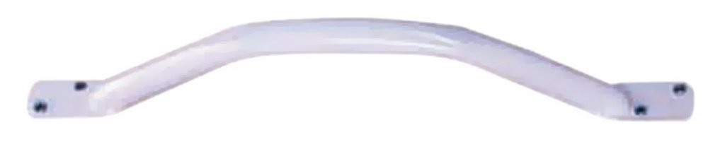 Aidapt White Safety Outdoor Indoor 18" (459mm) Easy Grip Coated Steel Grab Bar Rail Support Aid