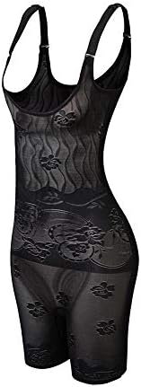 Amazingjoys Women's Open Bust Bodysuit Seamless Body Shaper Tummy Control Shapewear