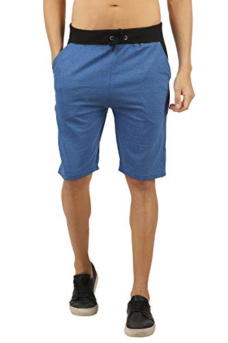 HG HANDGRIP Men’s Cotton Shorts (Blue, Large) HG HANDGRIP Men’s Cotton Shorts (Blue, Large)