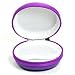 Cosmos Purple bluetooth handsfree headset Case - Clamshell/PU Style with Zipper Enclosure, Inner Pocket, and Durable Exterior for Aliph Jawbone 2, Aliph Jawbone Prime, Jabra BT804 + Cosmos cable tie