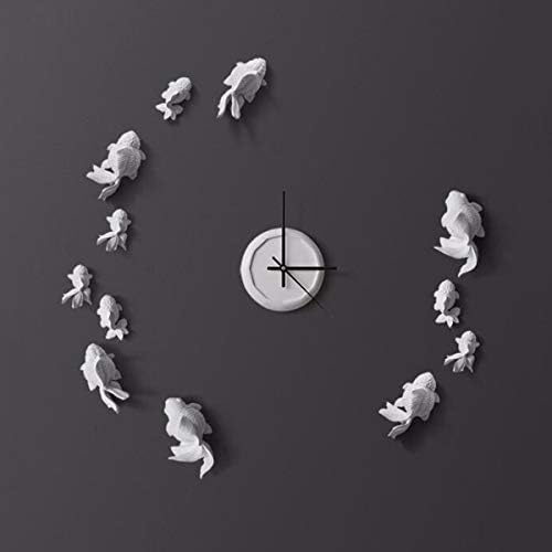 Imoerjia Silent Creative Wall Clock Wall Fashion Mute Personality Cute Goldfish Clock