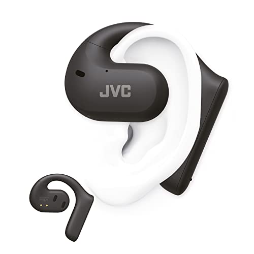 JVC Nearphones HA-NP35T-B, True Wireless Earbuds, Open Ear Design, IPX4, Mikrofon-Muting, 17 Std. Laufzeit, BT 5.1, (Schwarz)