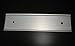 2x8 Wall Name Plate Holder With Clear Plastic Insert (Make Your Own Name Plates) (Matte Silver)