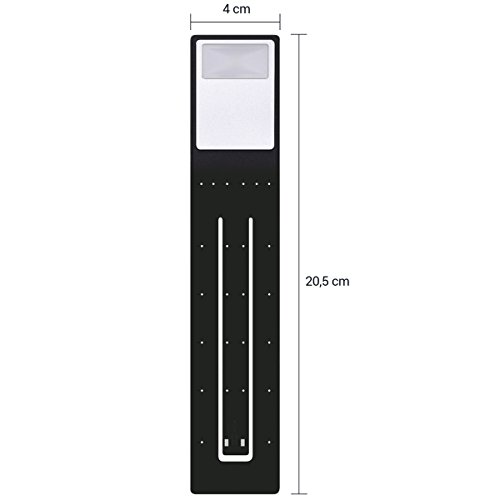image for kwmobile LED Clip On Reading Light - Flexible Bookmark Book Lamp 4 Lev