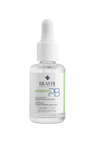 Acnestil Gel Serum Seboregolatore, Gel dalla Texture Leggera, Azione Lenitiva e Disarossante, 0% Alcool, Confezione da 30 ml