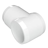 FORMUFIT F001STE-WH-4 Slip Tee PVC Fitting, Furniture Grade, 1" Size, White (Pack of 4)