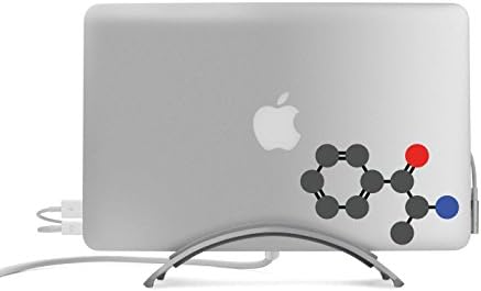 Cathinone - Molecular Ball and Stick Model - Full Color Decal for Macbook, Laptop, Car, or Truck - Sticker - Active Chemical Componet of Khat