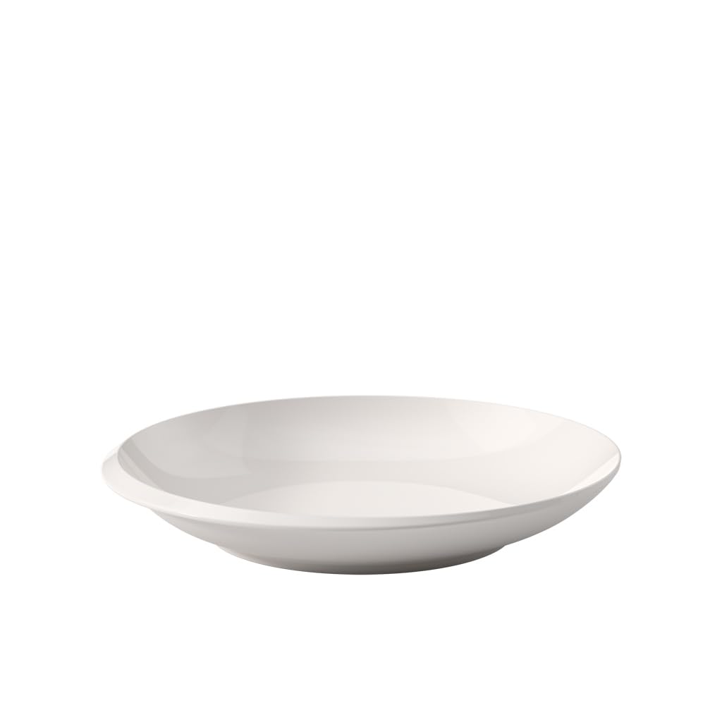 Villeroy and Boch, 10-4264-2700 New Moon Deep Bowl Generously Designed for Soups and Siofdishes, Premium Porcelain, Dishwasher Safe, White, 29 x 29 x 5 cm