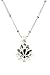 Glory Lotus Flower Silver Essential Oil Diffuser Necklace- 18
