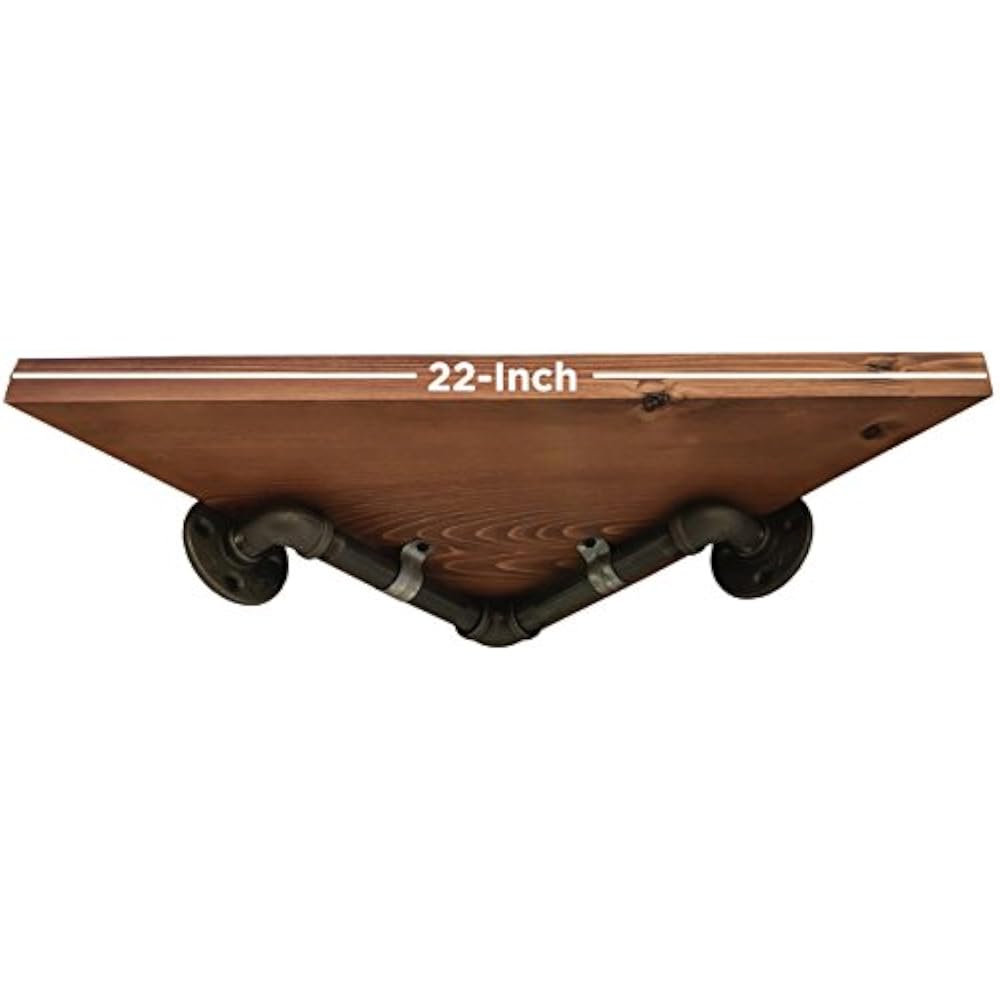 Industrial Pipe W Corner Shelf Bracket - ONLY Perfect ...