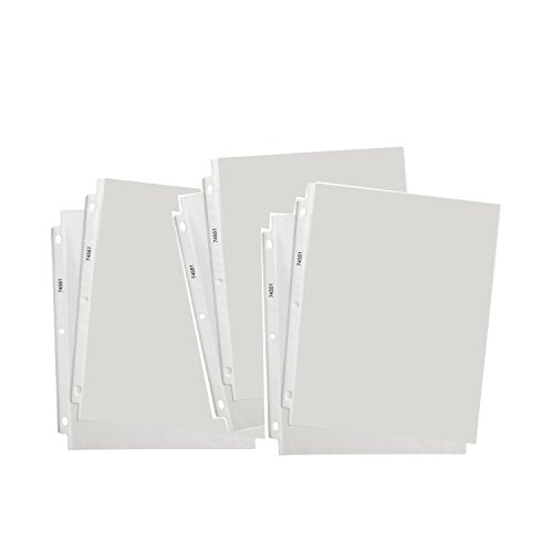 3Ring Binder, 1 Inch With 20 TopLoading Poly Clear Sheet Protectors
