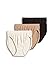 Jockey For Her Comfies 3-pk. Hi-Cut Panties 3326 IVORY/BLACK/WHITE 7