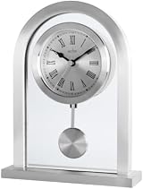 Acctim Bathgate Glass Pendulum Mantel Clock Silver view 7