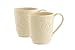 Belleek Celtic Irish Coffee Mugs Set of 2 - Handcrafted Dishwasher Safe Ceramic Cups - Fine Parian China, White, 4.8