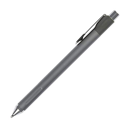 TUL Fine Writing Solid Metal Barrel Ballpoint Pen with 2 Refills, Medium Point, 1.0 mm, Silver