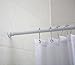 ALLZONE Heavy Duty Tension Shower Curtain Rod 28-42 Inches for Bathroom, Window, Non-Slip, Adjustable with Strong Spring Pole for Closet, Doorway, No Rust, No Drilling, White