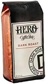 Hero Coffee Bar Whole Bean Roast Coffee, Dark, 1 Pound