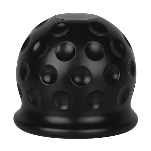 Trailer Hitch Ball Cover, for ball head hitches with up to Ø 50 mm (2" inch), made of rubber, Tow Ball Cover, Rubber Ball Cover cap, Tow Bar Cover, car wash proof, abrasion & dirt protection, black