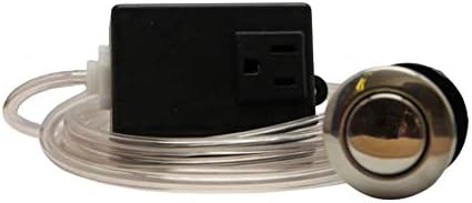 Garbage Disposal Sink Top Push Button Air Switch, Chrome Button, Part Number PBA-01/B370CA. Made in the USA. UL/CUL Listed.