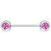 UV Acrylic Straight Barbell Clear 6G
