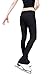 Figure Skating Pants with 2-tones Waistband (Black, Adult Small)