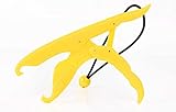 Toasis 10in Plastic Fishing Gripper Luminous Floatable Fish Lip Grabber Lure Pliers with Lanyard (Yellow)