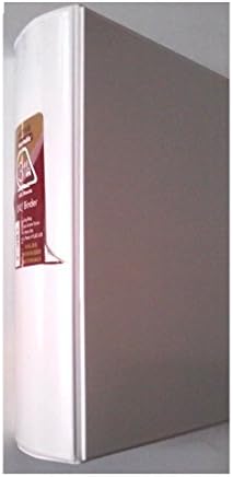 Samsill DXL Binder White Oversized D Ring Binder 3" Holds 600 Sheets Locking Ring