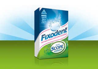 Fixodent Plus Scope Denture Cleanser Tablets 36 Count (Pack of 2)