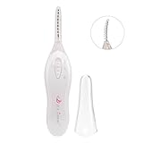 Heated Eyelash Curler with 2 Sided Comb Design with LED Light Electric Eyelash Curler