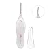 Heated Eyelash Curler with Comb Design LED Light, Electric Eyelash Curler (White)