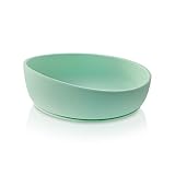 Baby Toddler Strong Suction Silicone Bowl | 100% Non-Toxic! BPA Free | FDA Certified (Mint)