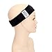 GEX Beauty Flexible Velvet Wig Grip Wig Band Scarf Head Hair Band Adjustable Fastern(Deep Black)