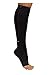 Zipper Compression Socks, BLACK, M