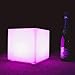 Mr.Go 10-inch Rechargeable LED Cube Light w/Remote, 16 RGB Colors & Dimmable LED Cube Lamp Night Light Mood Lamp, Ambient Decorative Lighting, Cordless & Waterproof for Indoor Outdoor Use