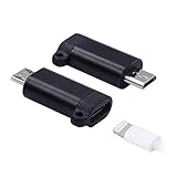 iPhone to Android Adapter, HkittyXiong Apple Lightning to Micro USB Cable Adaptor Charge Sync Connector for Smartphone, Tablet, GPS, Power Bank Through Apple Lighting Cable