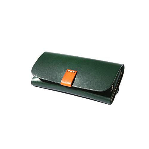 Handmade Genuine Leather Eyeglass Case Holder for Sunglasses & Reading Glasses - Unisex  (Green) - Thumbnail 7