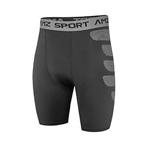 AMZSPORT Heren Compressie Shorts Koel Droog voor Sport Training