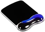 Kensington Duo Gel Mouse Pad with Wrist Rest Blue 62401 Ergonomic view 4