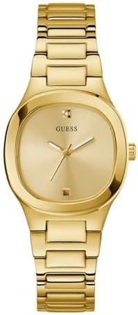 Amazon.com: GUESS Gold-Tone Multi-Chain Bracelet Watch with Self