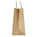 Road 16x6x12 inches Large Kraft Brown Paper Bags with Handles, Shopping, Grocery, Mechandise, Party Bags (50)