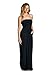Vanilla Bay Womens Strapless Solid Maxi Dress with Pockets