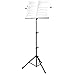 GLEAM Folding Music Stand with Phone Clip, Carrying Bag and Music Clip