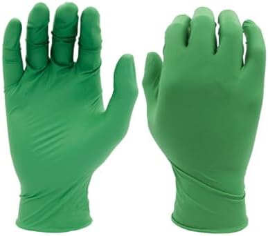 Amazon.com: Sol-Vex Ansell 37-185/9 Nitrile Green Large Gloves