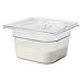 Rubbermaid Commercial Products Cold Food Standard Lid, 1/6 Size, Clear (FG108P23CLR)