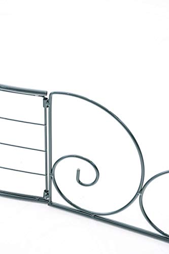 CLP Metall-Rosenbogen Für Die Tür I Rankbogen Mit Dunkelgrüner Beschichtung I Rankhilfe Für Kletterpflanzen I Verzierter… – Bild 7