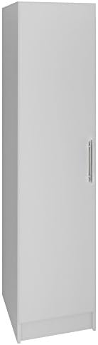 Heselian Elite HESC005W Laminate Wood Narrow Cabinet, 16" L, White